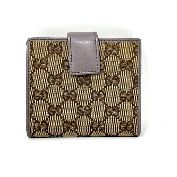 GUCCI: Canvas Compact Wallet - Picture 4 of 9